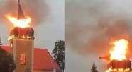 Diecezja elbląska. Spłonęła iglica wieży kościoła