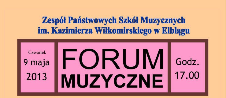 Zespół Państwowych Szkół Muzycznych w Elblągu zaprasza na wyjątkowy koncert