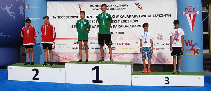 Hubert Kreczman i Patryk Stasiełowicz (rocznik 2006) zdobyli brązowy medal Mistrzostw Polski Młodzików w konkurencji C2 na dystansie 2000m