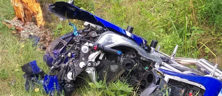 Motocyklista zginął po zderzeniu z sarną 