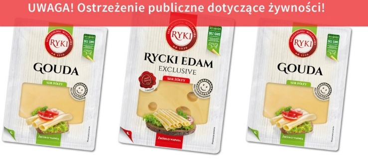 Dwaj rodzaje sera żółtego z groźnymi bakteriami
