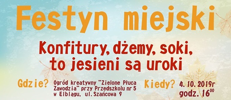 Stowarzyszenie Kreatywna Edukacja. Przybij Piątkę i Elblag.net zapraszają na festyn miejski!