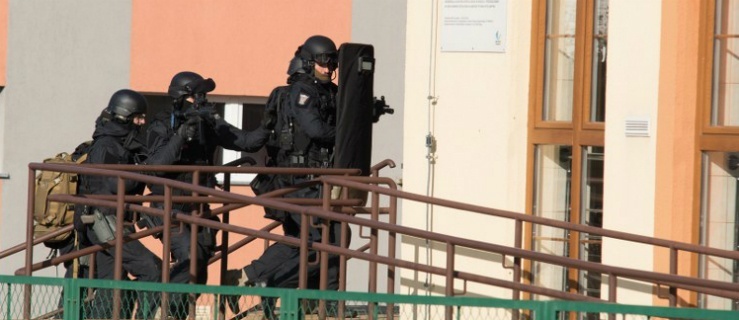 Akcja antyterrorystów z Gdańska w Pasłęku 