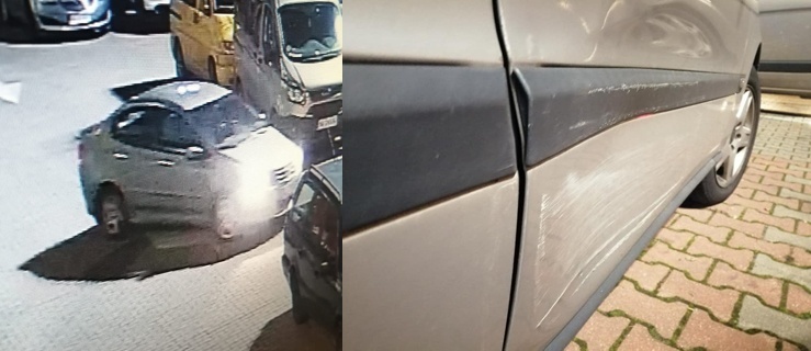 Czytelniczka szuka sprawcy, który uszkodził jej auto na parkingu przy Al. Grunwaldzkiej (+ zdjęcia)