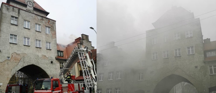 Elbląg. Pożar w kamienicy 