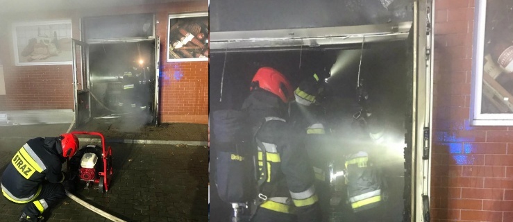 Elbląg. Pożar sklepu przy ulicy Kościuszki