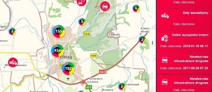 Elbląg. Internetowo doniósł na pijanego kierowcę, który jechał ulicą Grottgera 