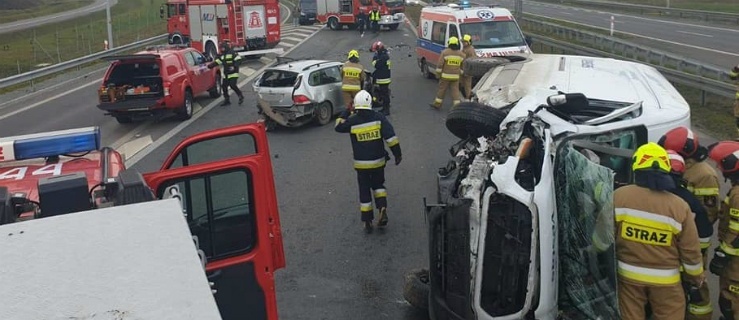 Wypadek na S7. Jedna osoba została poszkodowana