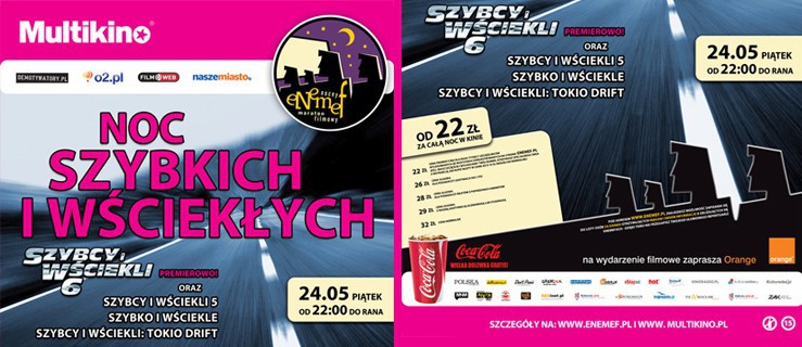 ENEMEF: Noc Szybkich i Wściekłych - sprawdź, kto wygrał wejściówki