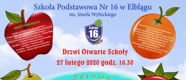 Drzwi otwarte w SP nr 16 w Elblągu
