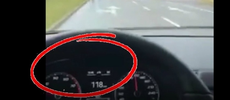 Elbląg: Jechała 118 km/h, nagrała to a film… zamieściła w Internecie