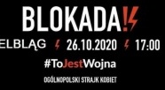 Elbląg. Czarny protest trwa. Dzisiaj blokada aut