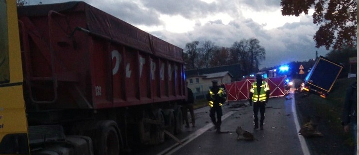 Czołowe zderzenie z ciężarówką. Zginał 85-letni kierowca