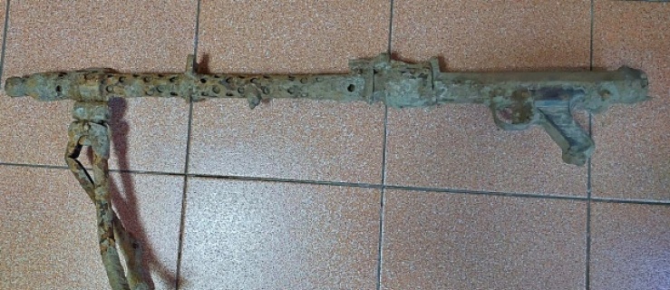 Kopali basen i znaleźli karabin maszynowy