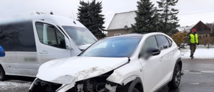 Groźna kolizja w Komorowie Żuławskim