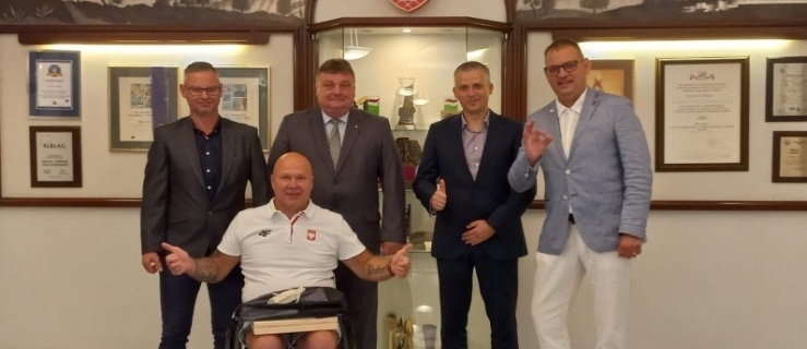 Elbląski paraolimpijczyk u Prezydenta Elbląga