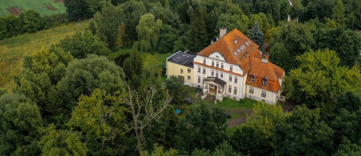 Pałac na sprzedaż pod Elblągiem. Ma 30 pokoi i 9 łazienek