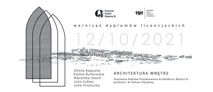 Galeria EL. Prezentacja prac dyplomowych Pracowni Architektury Wnętrz ASP w Gdańsku