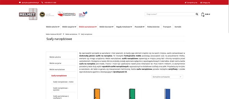 Polecane metalowe szafki narzędziowe