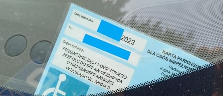 Elblążanin posługiwał się kartą zmarłej osoby niepełnosprawnej
