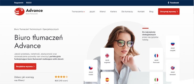 Tłumaczenia językowe przez Internet