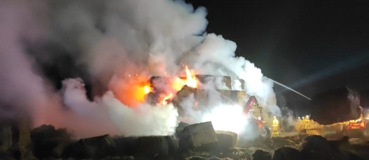 Potężny pożar we Fromborku. Płonie kotłownia