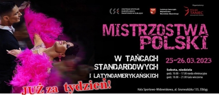 Już za tydzień Mistrzostwa Polski w tańcach standardowych i latynoamerykańskich