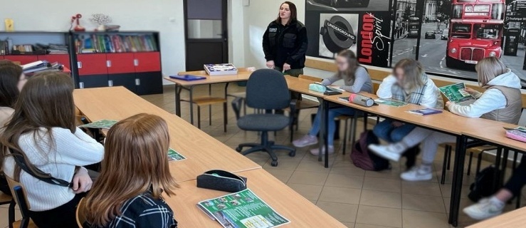 Pogranicznicy spotkali się z młodzieżą w Braniewie