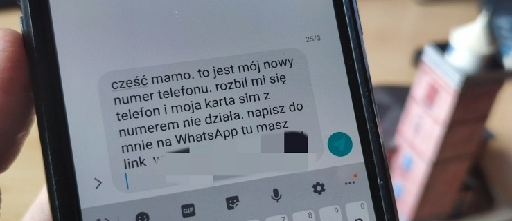 Nowy sposób oszustów - sms od mamy