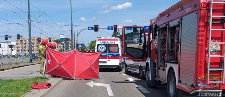 Śmiertelny wypadek w centrum Elbląga. Zginął motocyklista