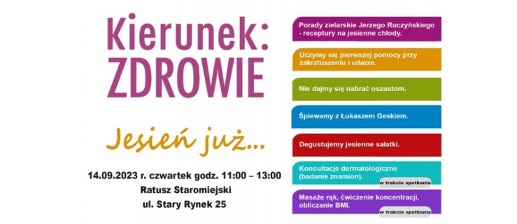 Seniorze wybierz: Kierunek Zdrowie