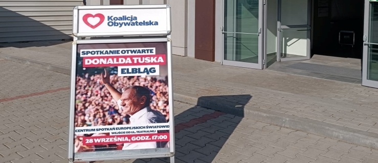 Przewodniczący PO Donald Tusk będzie dziś w Elblągu