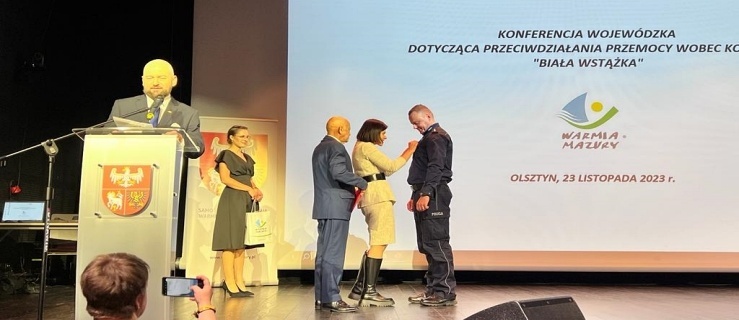 "Biała wstążka" dla policjanta z Elbląga
