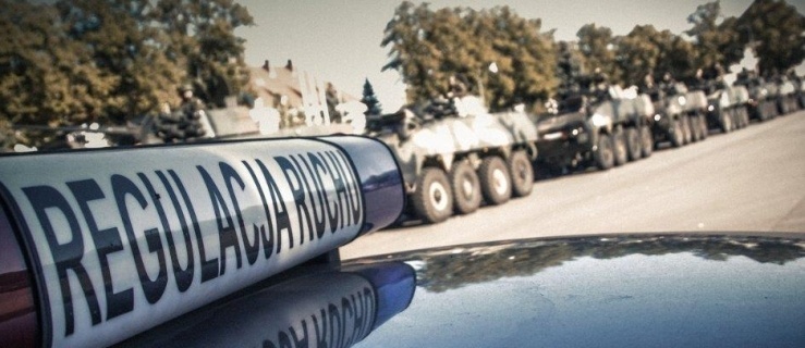 Wzmożony ruch kolumn pojazdów wojskowych