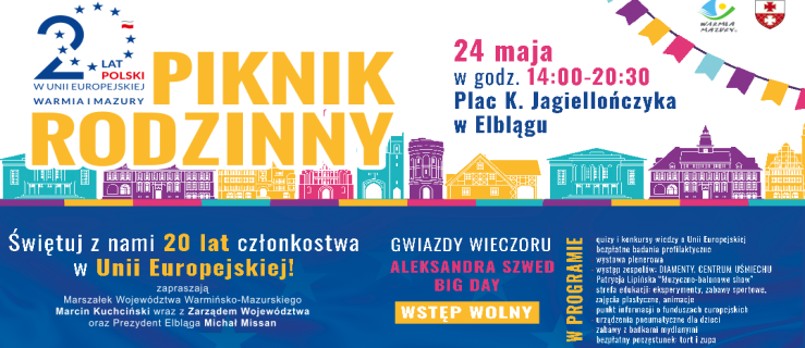 Piknik z okazji 20. rocznicy wstąpienia Polski do Unii Europejskiej