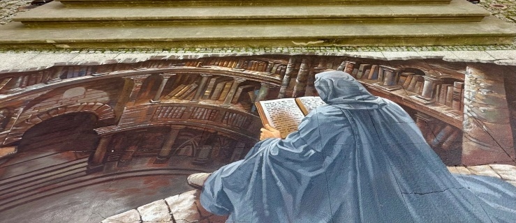 Chodnikowy mural 3D przed Biblioteką Elbląską oficjalnie 
