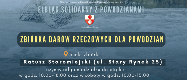 Zbiórka rzeczowa dla powodzian