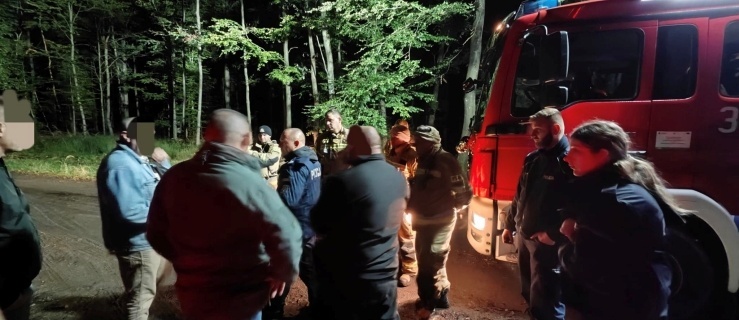 Zaginiona kobieta w lesie koło Krasnego Lasu została odnaleziona