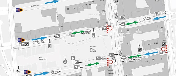 Zamknięcie ulic w związku z organizacją jarmarku