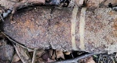 Zabezpieczone niewybuchy z czasów II wojny światowej w powiecie braniewskim.