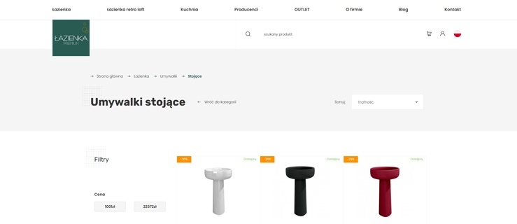 Sklep Łazienka Premium - Umywalki stojące