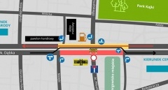 II etap prac na Płk. Dąbka - zmiana organizacji ruchu