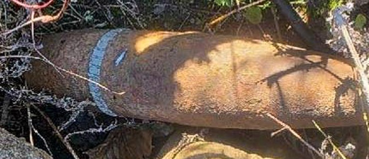 Niewybuch w pobliżu granicy