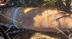 Niewybuch w pobliżu granicy