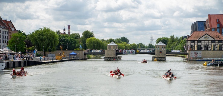Smocze łodzie znów na rzece Elbląg