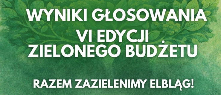 Wyniki głosowania w Zielonym Budżecie 2026