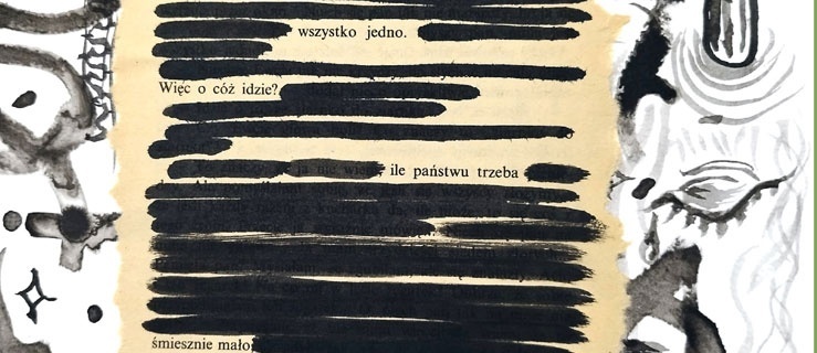 Blackout poetry w Cyberiadzie