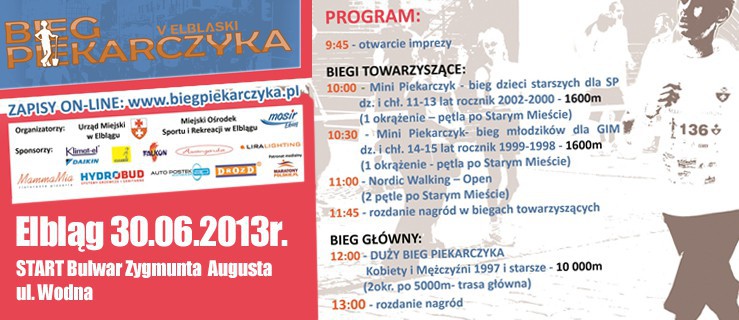 Elbląg gotowy do Biegu Piekarczyka