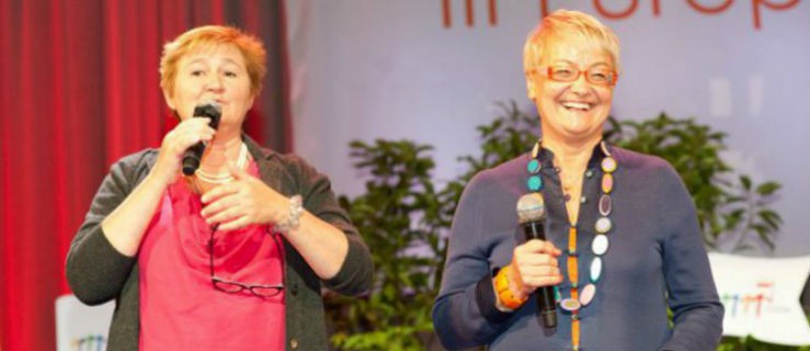 Magdalena Środa i Henryka Bochniarz z wizytą w Elblągu
