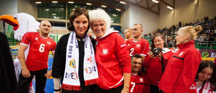 Joanna Mucha w Elblągu - gratuluję, że te zawody się tutaj odbywają